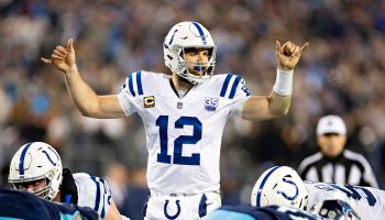 Andrew Luck orchestrates the offense in a game against the Titans