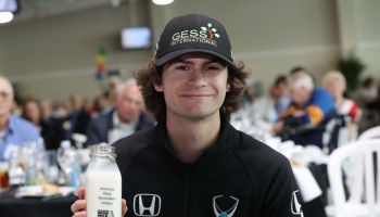 Colton Herta at the American Dairy Association Fastest Rookie Luncheon