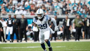 Colts safety Malik Hooker in action during the game against the Jacksonville Jaguars at TIAA Bank Field.