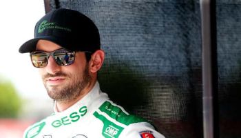 Alexander Rossi of the United States, driver of the #27 GESS/Capstone Honda, prepares to drive during practice