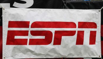 An ESPN banner before the NFL preseason football game