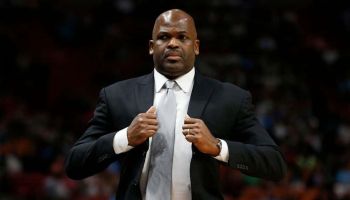 Pacers head coach Nate McMillan walks down the sideline during a 2020 game.