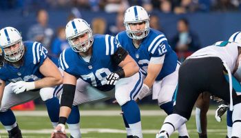 Andrew Luck and Center Ryan Kelly