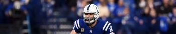 Colts quarterback Andrew Luck scrambles in a Week 17 game at the end of the 2016 season.