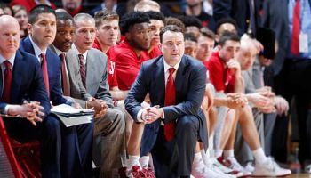 Head coach Archie Miller of the Indiana Hoosiers looks on in the second half of a game against the Maryland Terrapins