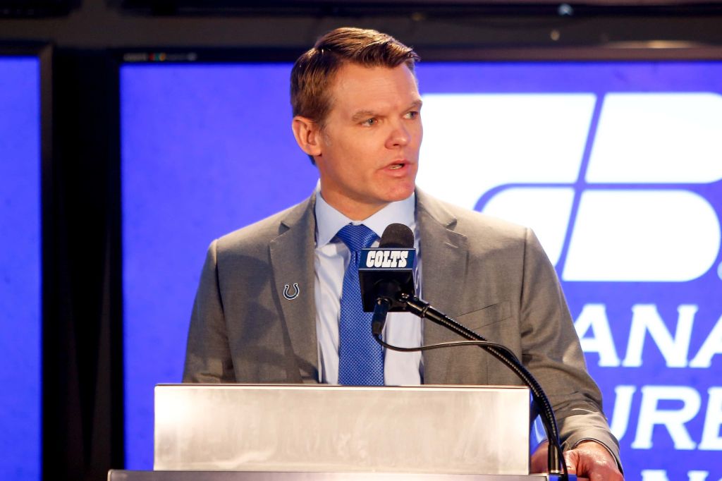Colts GM Chris Ballard introduces Head Coach Frank Reich to the media