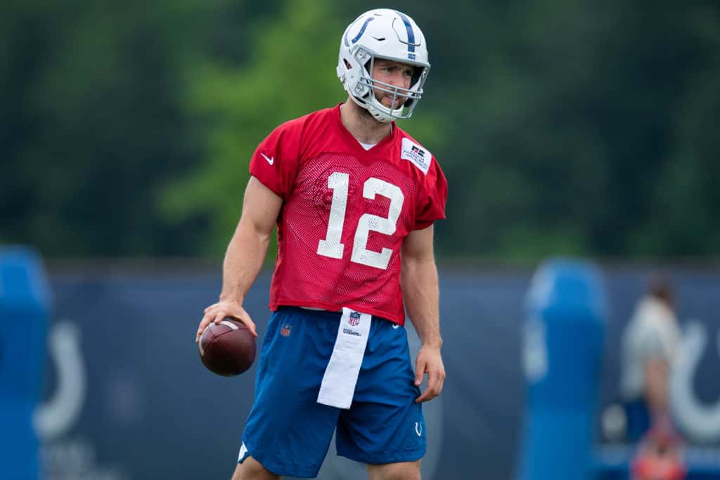 Colts Quarterback Andrew Luck during minicamp in June