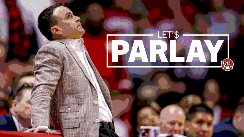 Let's Parlay, The Fan, Archie Miller leaning against the scores table