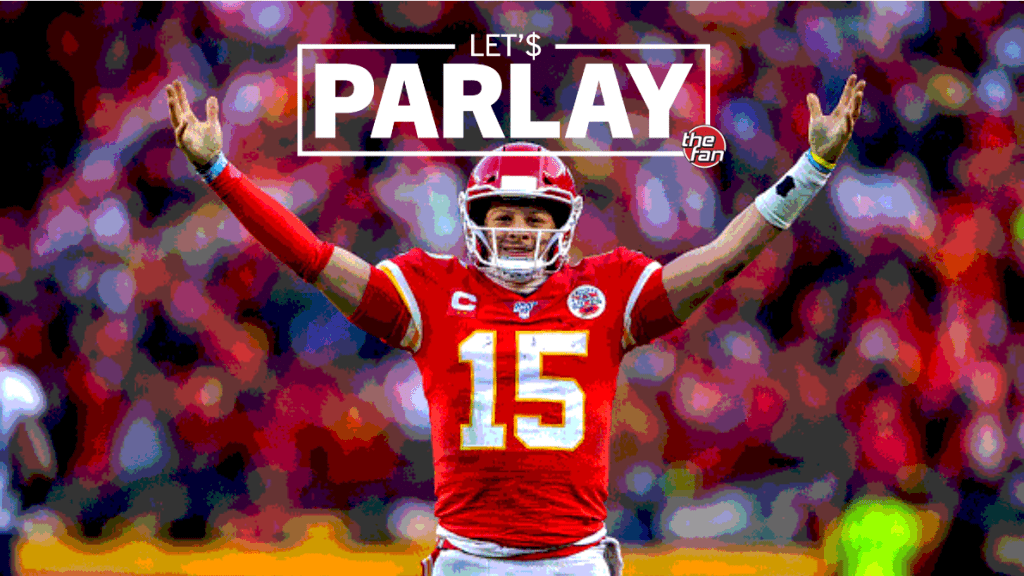 Let's Parlay, The Fan, Patrick Mahomes raising hands to signal a touchdown
