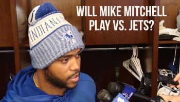 New Colts safety Mike Mitchell talks to the Indianapolis media for the first time on Wednesday October 10, 2018.