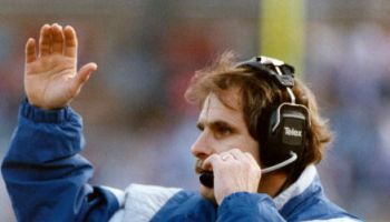 Rick Venturi coaching the Colts at RCA Dome