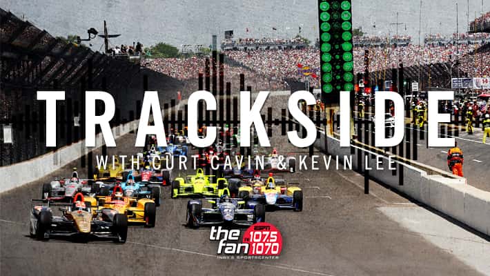 Trackside Cover Photo showing the pack screaming into Turn 1 at the start of the 2016 Indy 500.