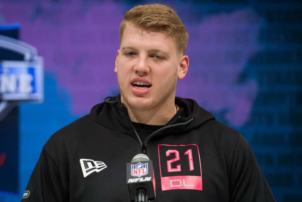 Former Penn State DL-Rob Windsor at the Combine.