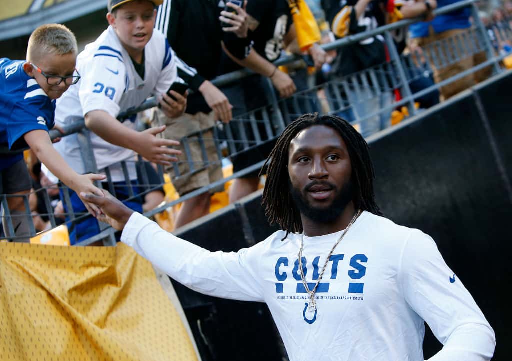 Malik Hooker gives young Colts fan a high five