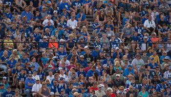 Colts fans take in a Training Camp in practice.