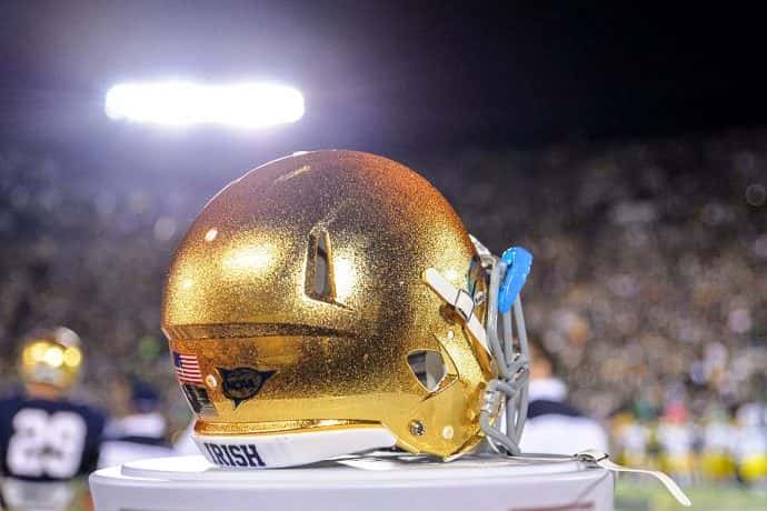 Notre Dame helmet