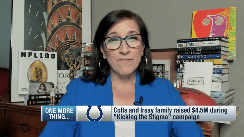 The Colts have raised 4.55 million dollars for kicking the stigma
