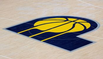 Pacers Logo on the floor