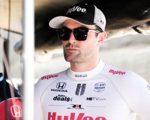 Jack Harvey with his sunglasses on