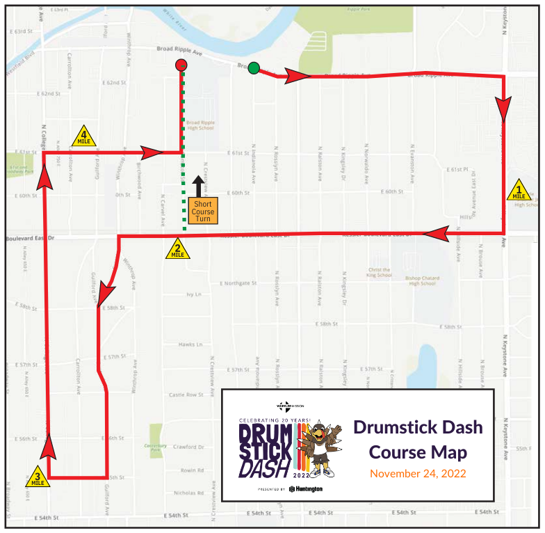 Drumstick Dash Course Map