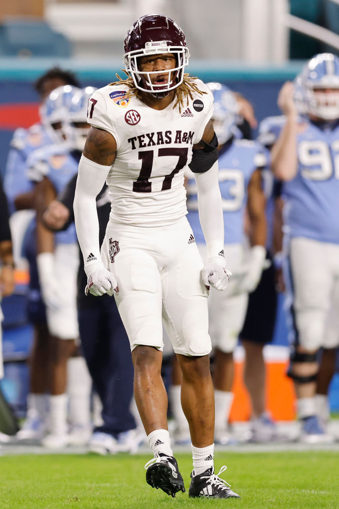 Round 7, Pick 221: Texas A&M Jaylon Jones (6-2, 200)