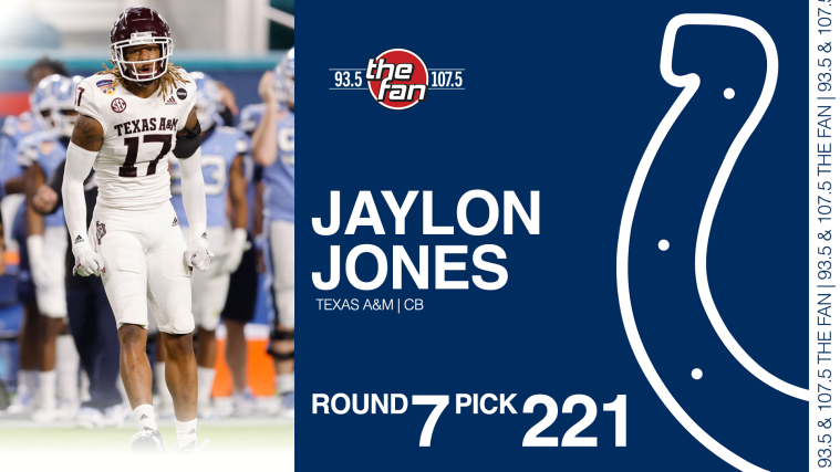 Jaylon Jones, Round 7 - Pick 221