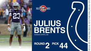 JuJu Brents from Kansas State CB Drafted to the Indianapolis Colts