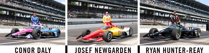 Row layouts in order for the 107th running of the Indianapolis 500