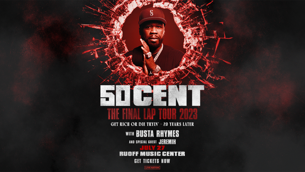 50 cent coming to Indianapolis at Ruoff Music Center!