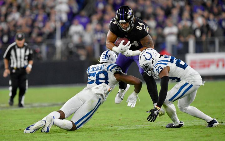 The Indianapolis Colts have a record of 8-6 versus the Baltimore Ravens all-time.