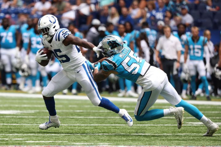 The Indianapolis Colts are 2-5 against the Carolina Panthers all-time.