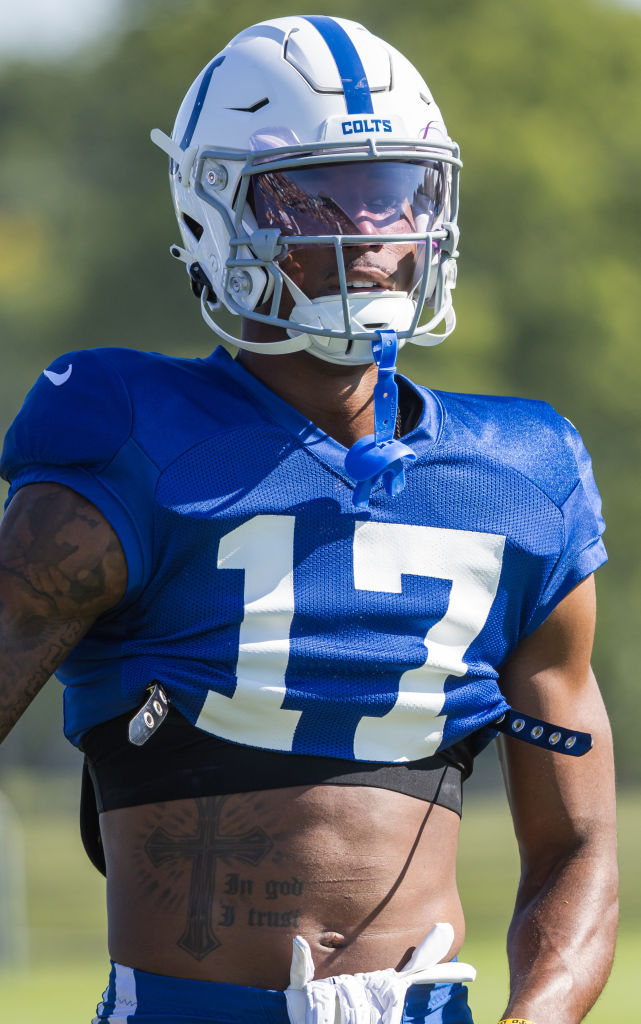 Wide Receivers: Tyler Adams*, Kody Case*, Josh Downs*, Isaiah McKenzie, D.J. Montgomery, Breshad Perriman, Alec Pierce, Michael Pittman Jr., Amari Rodgers, Vyncint Smith, Mike Strachan, James Washington, Juwann Winfree