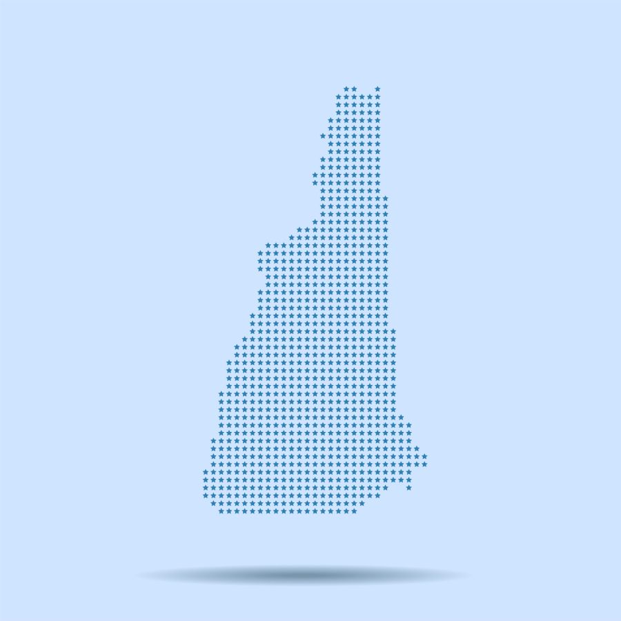 New Hampshire map