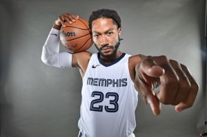 Derrick Rose #23 of the Memphis Grizzlies