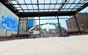 Pacers' Ice Skating Rink Is Now Open Outside Gainbridge Fieldhouse — Here's What You Need To Know