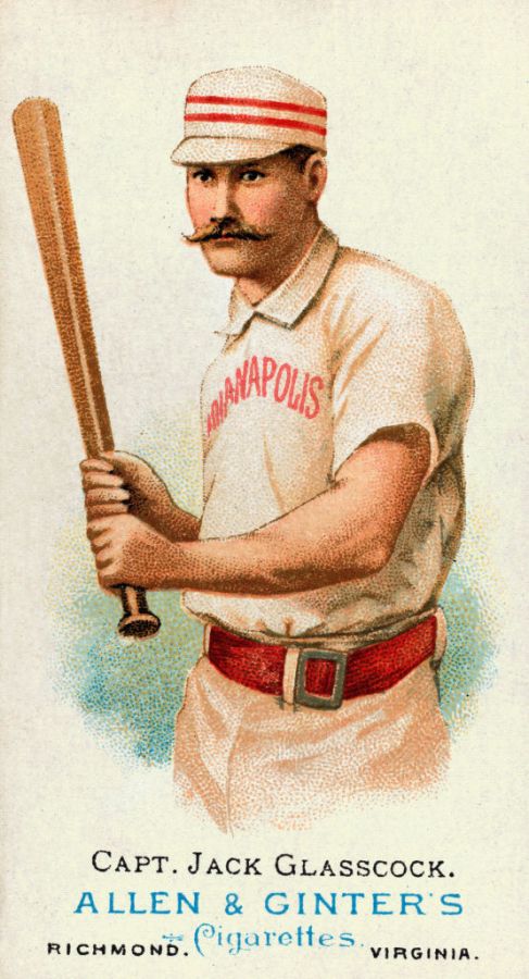 Cigarette Card Of Jack Glasscock