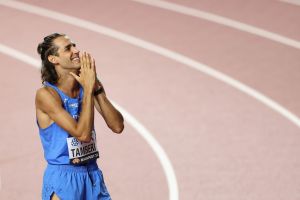 Gold medalist Gianmarco Tamberi (Stephen A. Smith's Team)