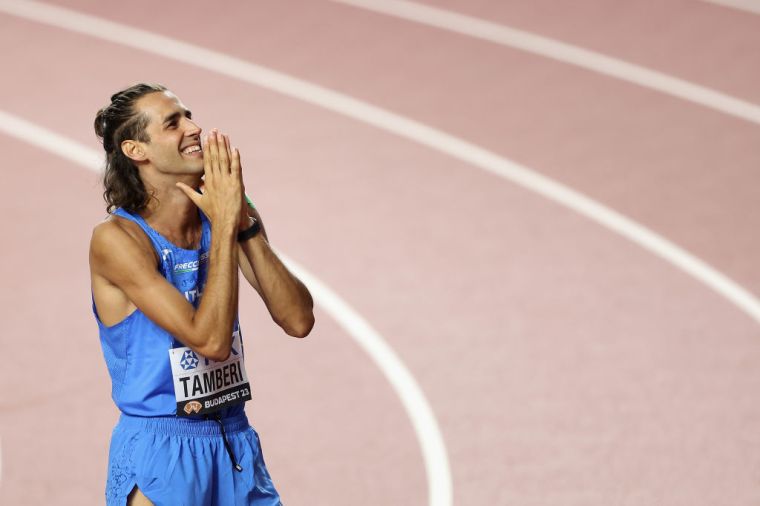 Gold medalist Gianmarco Tamberi (Stephen A. Smith's Team)