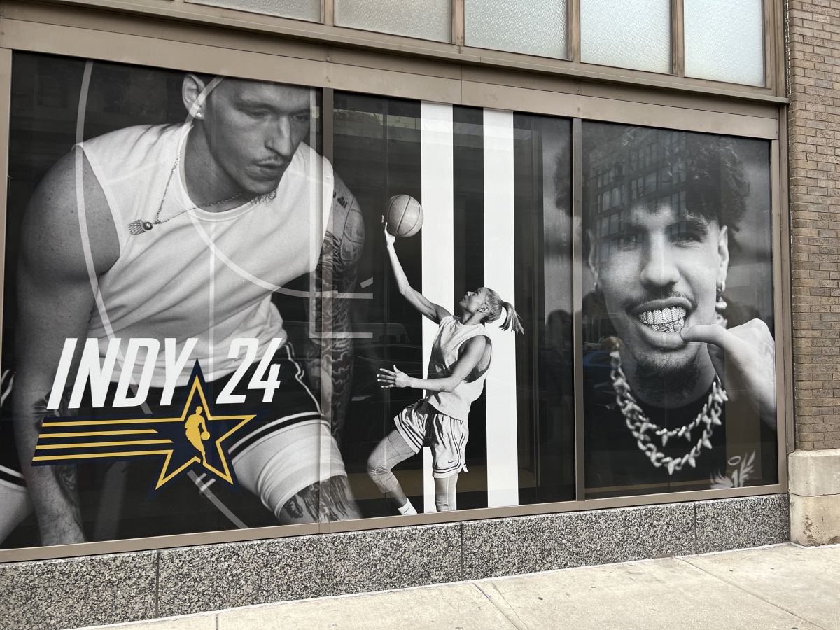 NBA All Star 2024 Signage Up All Around Indianapolis