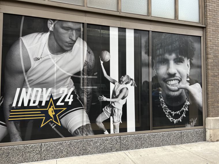 NBA All-Star 2024 Signage: Meridian Street