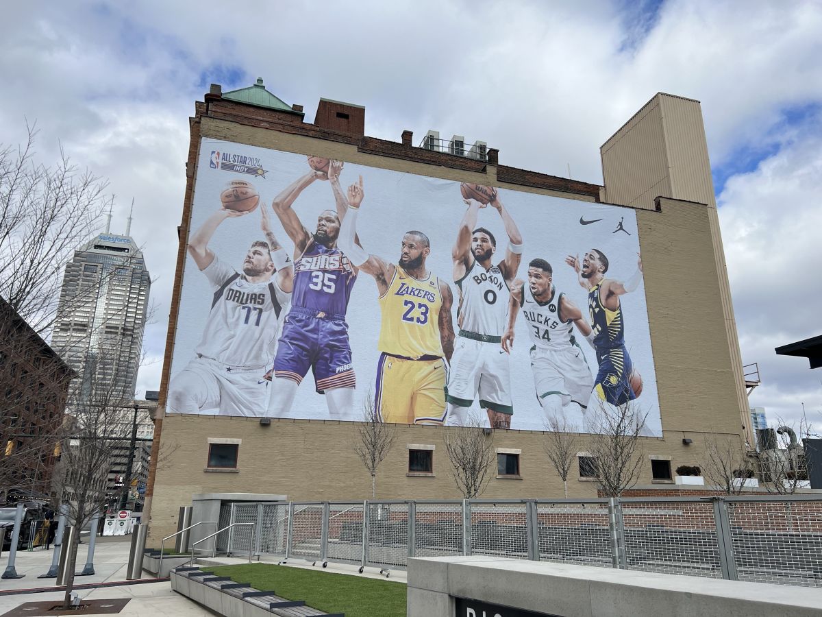 NBA All Star 2024 Signage Up All Around Indianapolis