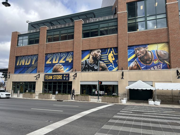 NBA All-Star 2024 Signage: Gainbridge Fieldhouse