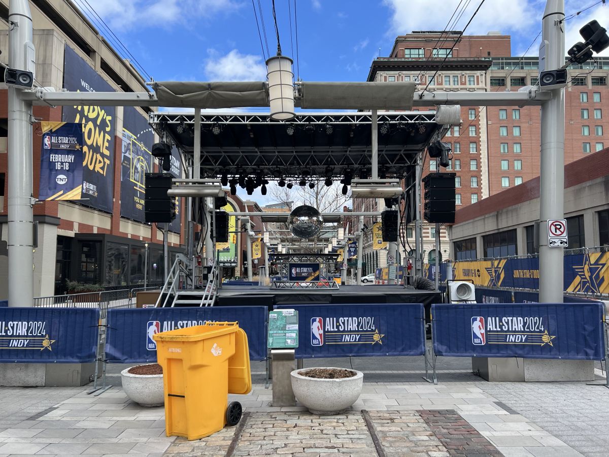 NBA All Star 2024 Signage Up All Around Indianapolis