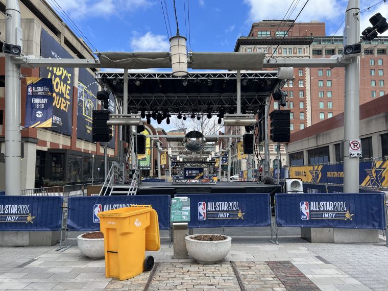 NBA All-Star 2024 Signage: Bicentennial Plaza