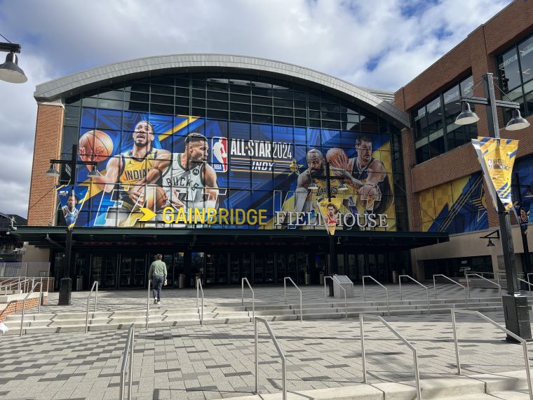 NBA All-Star 2024 Signage: Gainbridge Fieldhouse