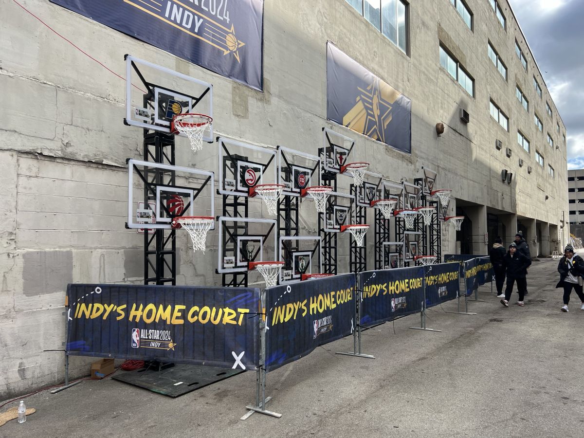 NBA All Star 2024 Signage Up All Around Indianapolis