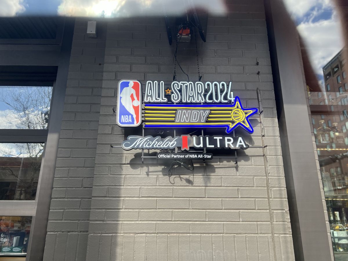 NBA All Star 2024 Signage Up All Around Indianapolis
