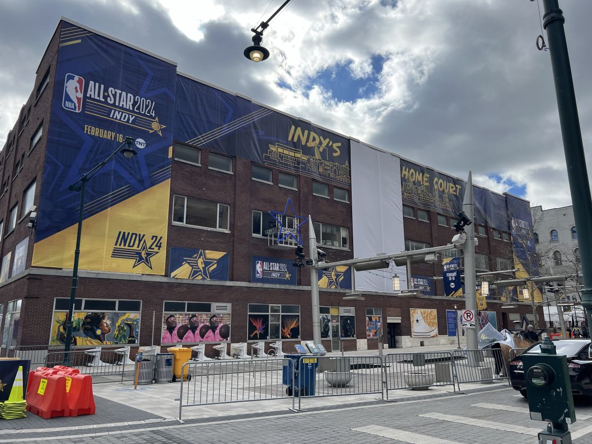 NBA All Star 2024 Signage Up All Around Indianapolis