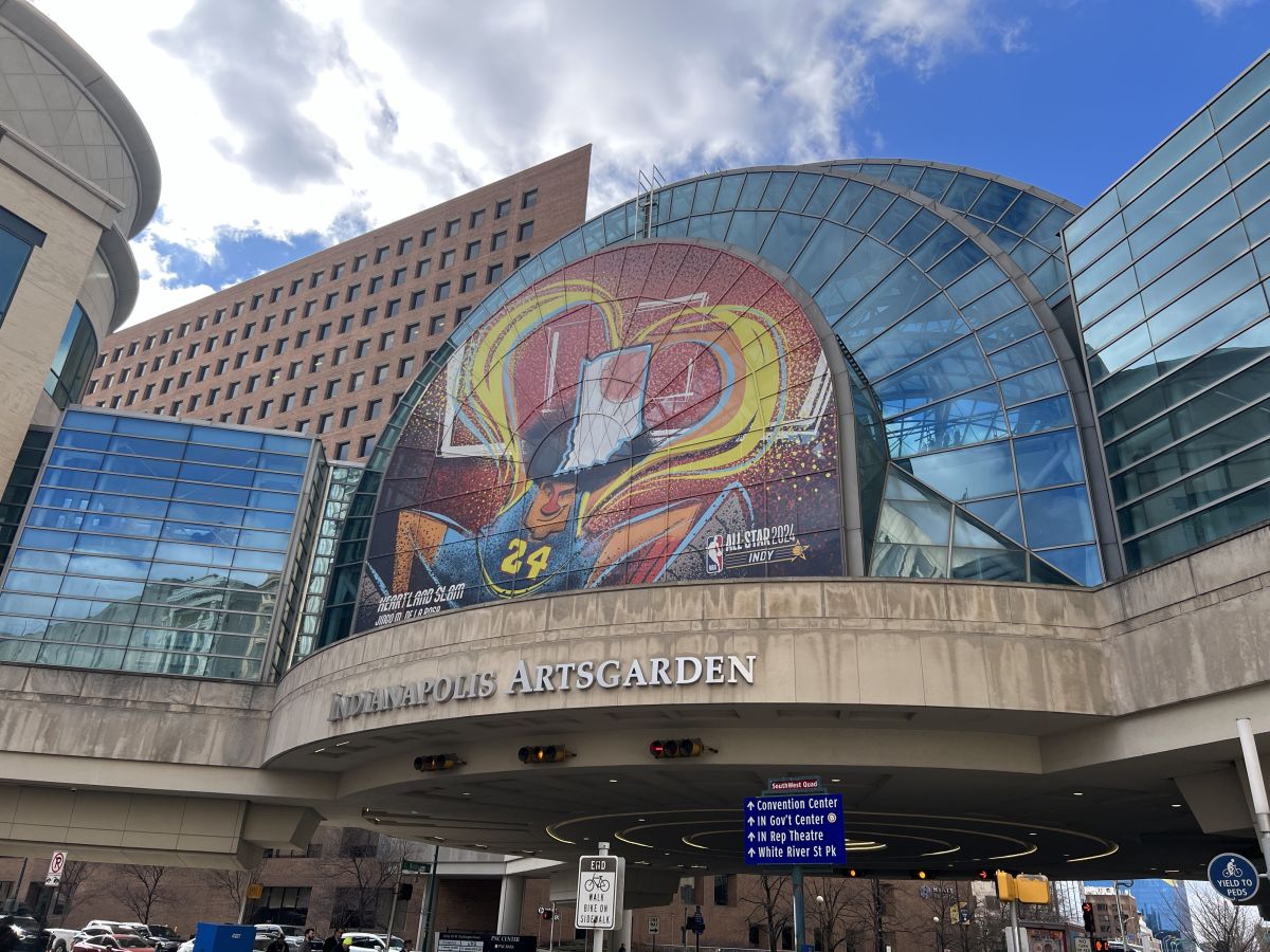 NBA All Star 2024 Signage Up All Around Indianapolis