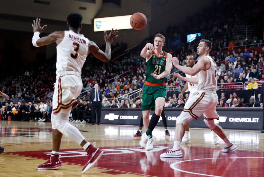 COLLEGE BASKETBALL: FEB 17 Miami at Boston College